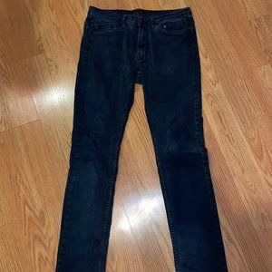 Steve's Jeans Mens Black Slim Fit